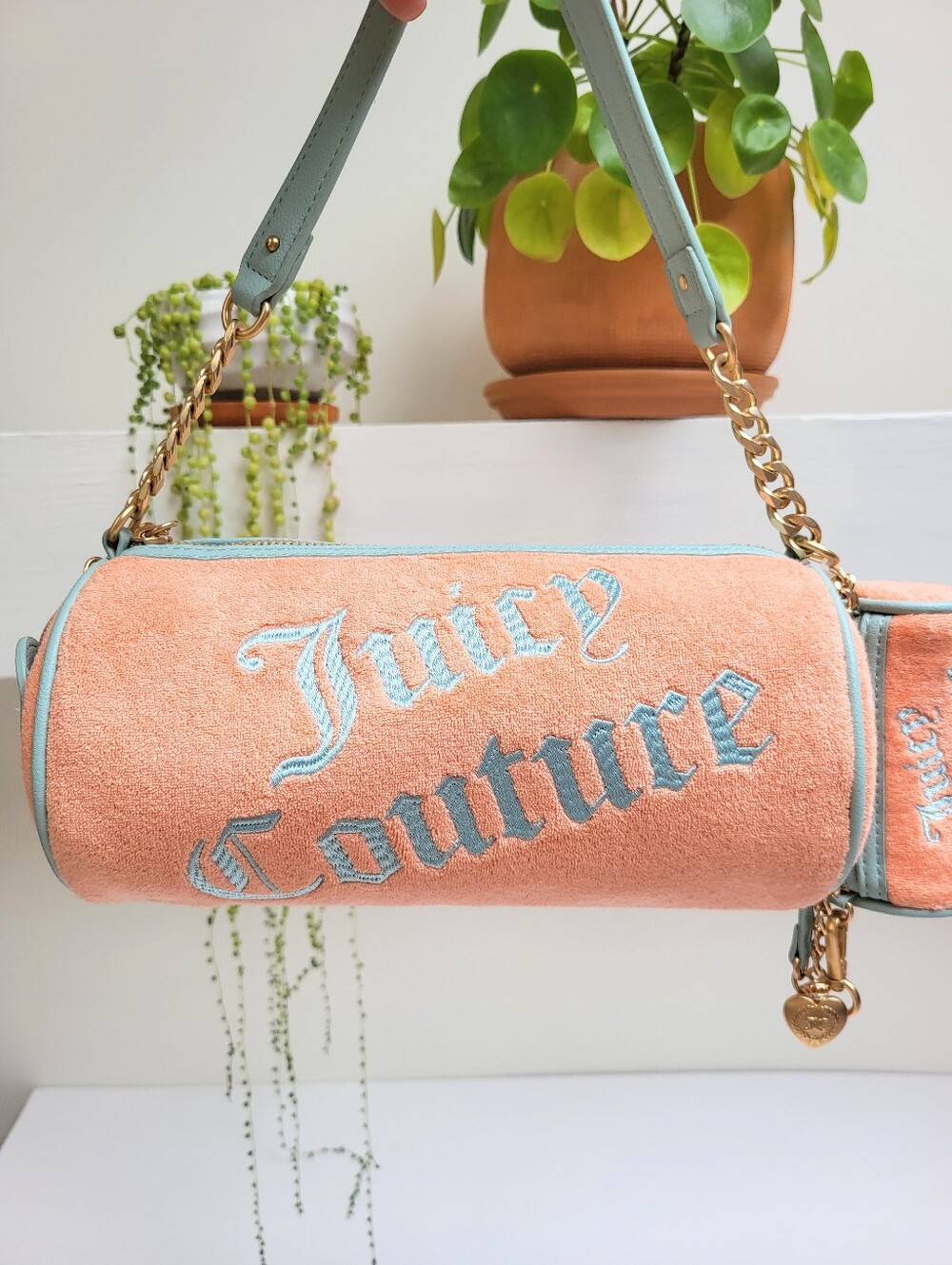 NEW Juicy Couture Terry Cloth Barrel Purse